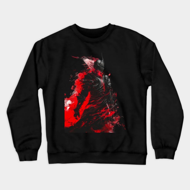 Bonfire Lit - A Dark Soul's Respite Crewneck Sweatshirt by Chibi Monster